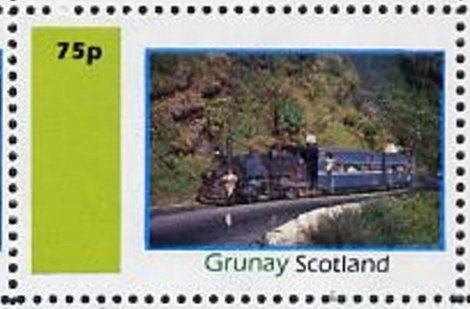 Local (cinderella) Stamps of Scotland : Trains : Grunay Beyer-Garratt